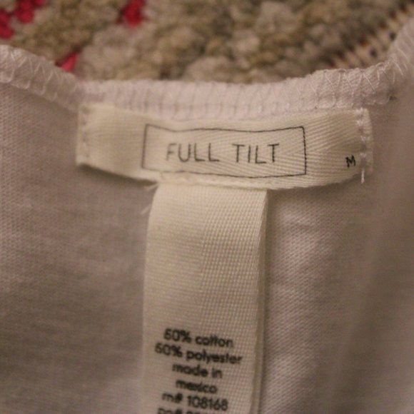 TILLY'S Full Tilt Split Patchwork Cropped Tank - Picture 2 of 2